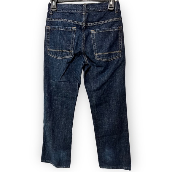 Old Navy SKINNY Boys Size 14 Adjustable Waist Dark Wash Denim Jeans - EUC - Picture 3 of 8